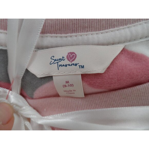 Secret Treasures Pink Camo Print Pajama Set With Raglan Sleeve Crew Neck M 8-10 - Picture 6 of 7